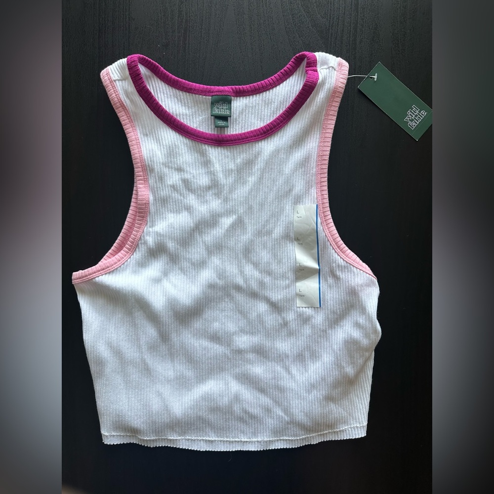 Target white cropped tank